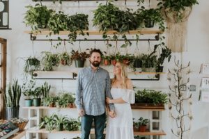 Wild Roots Nursery Engagement Session, Maggie + Jeff