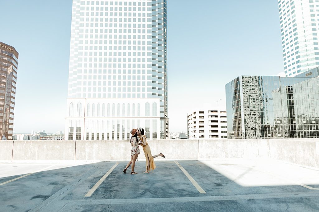 downtown tampa rooftop proposal, where can i propose in tampa, ashley Izquierdo, tampa proposal ideas, tampa proposal photos, tampa engagement photos, tampa wedding photgrpahers, lgbtq, love wins, tampa rooftops coulples photos